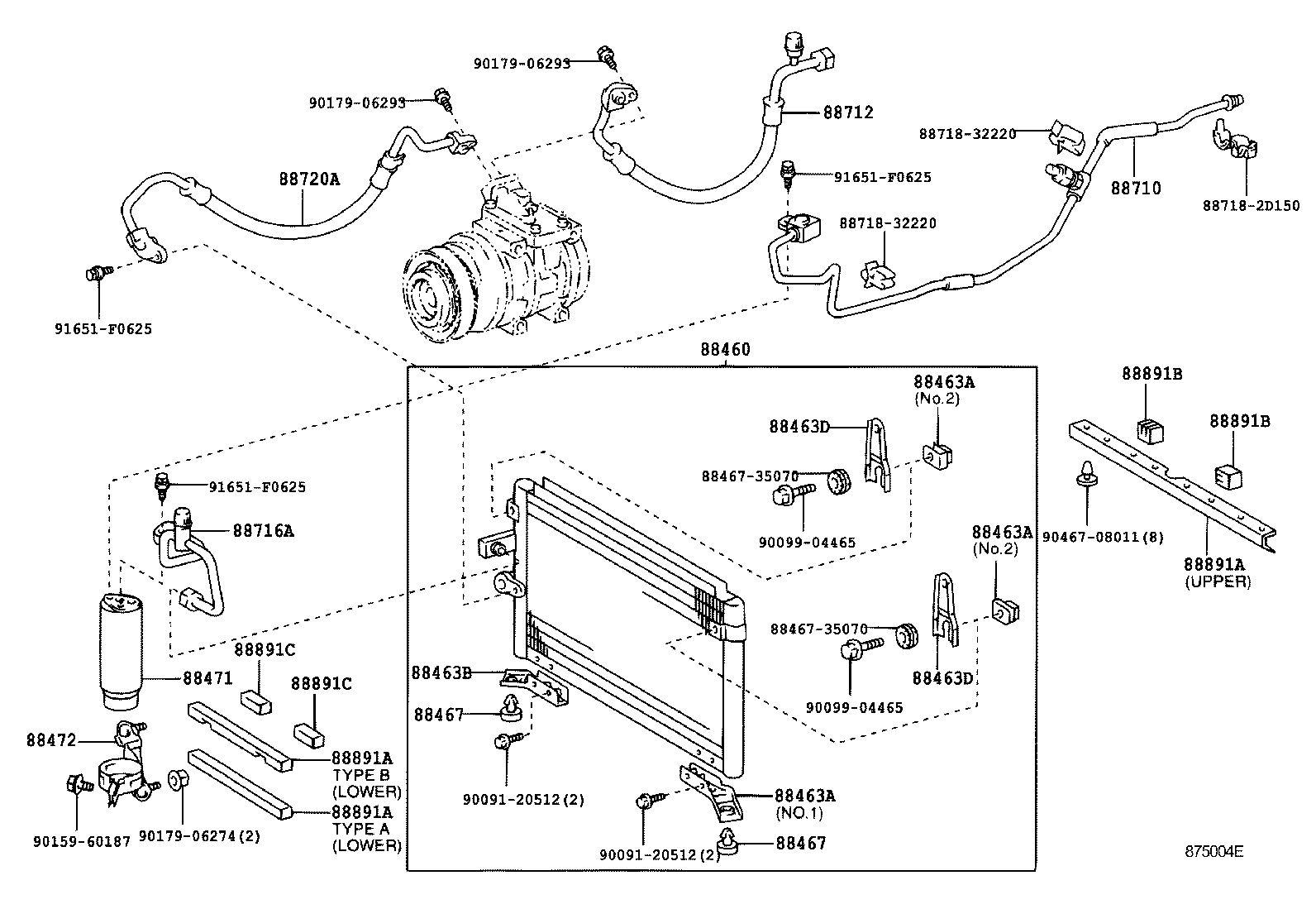88460-35280 CONDENSER ASSY, COOLER product image