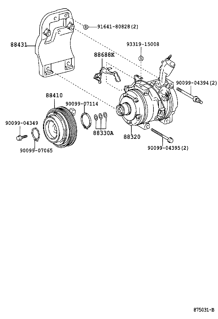 88320-33150 COMPRESSOR ASSY, COOLER product image