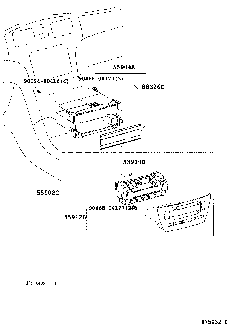 55843-33120 DUCT, HEATER TO REGISTER, NO.1 product image