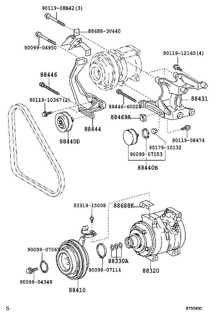 88320-37100 COMPRESSOR ASSY, COOLER product image