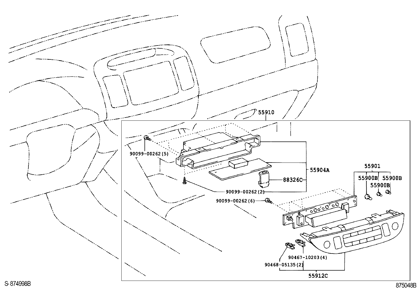 55824-AA010 DUCT, HEATER TO FOOT, NO.3 product image