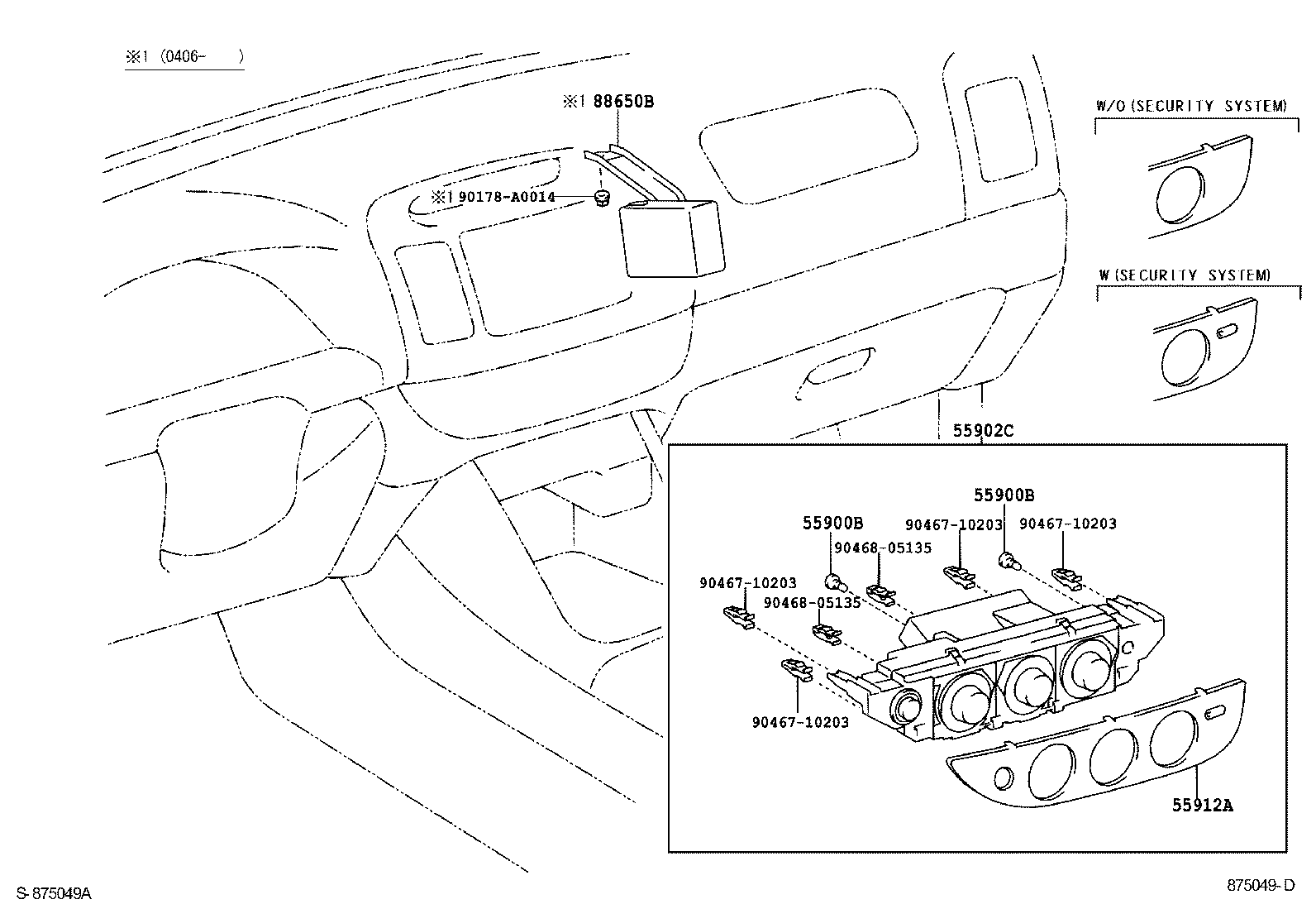55824-AA010 DUCT, HEATER TO FOOT, NO.3 product image