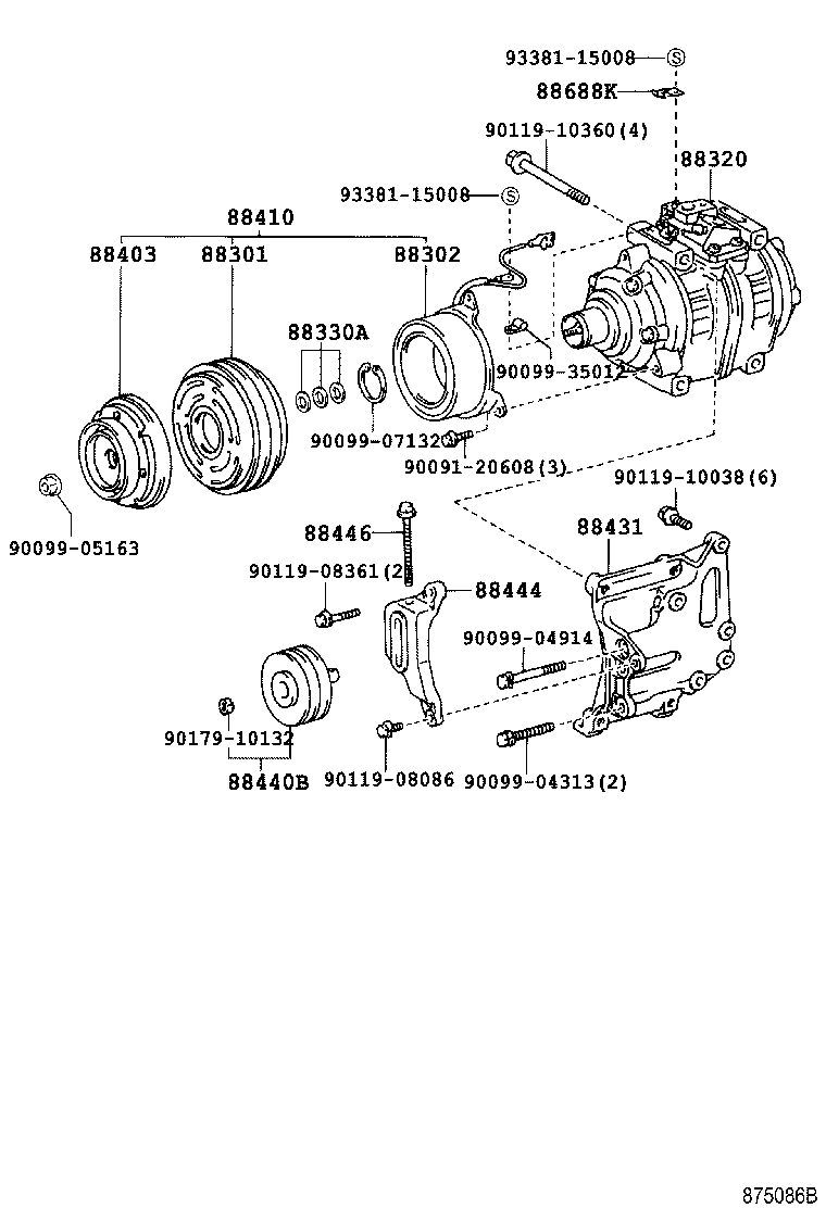 88451-36200 PULLEY, CRANKSHAFT product image