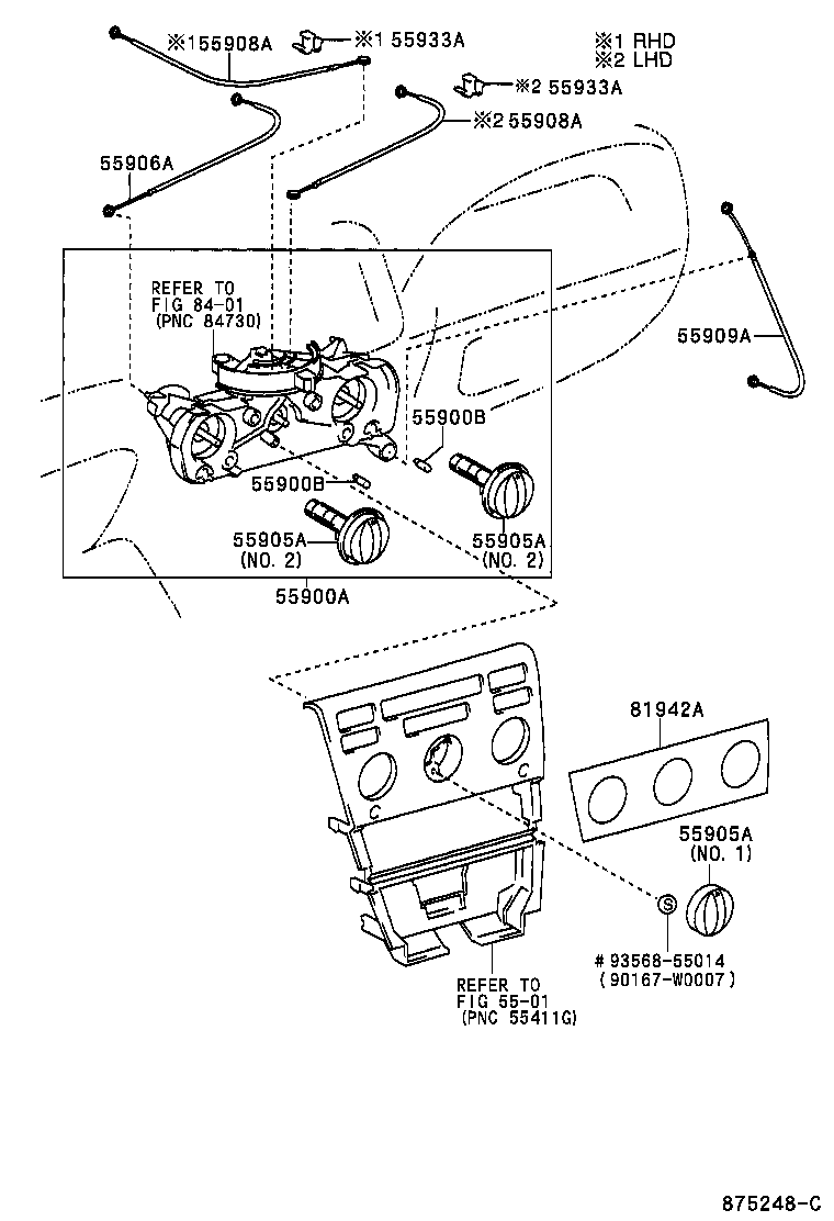 55843-02090 DUCT, HEATER TO REGISTER, NO.1 product image