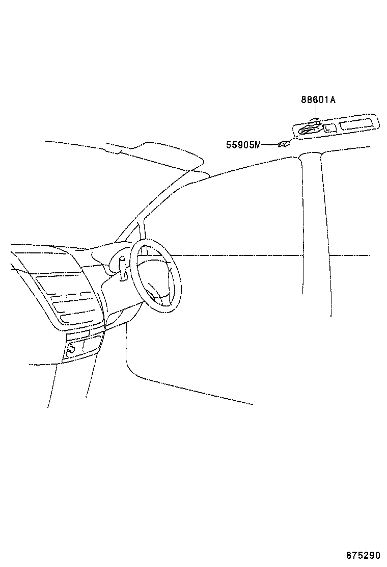 89437-44020 COVER, SENSOR product image