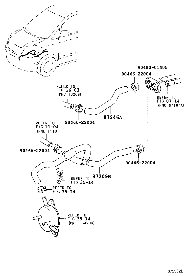 87245-2J730 HOSE, HEATER WATER, OUTLET A product image