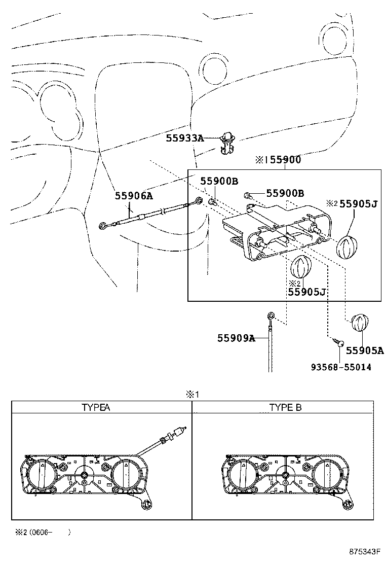 55900-02150 CONTROL ASSY, AIR CONDITIONER product image