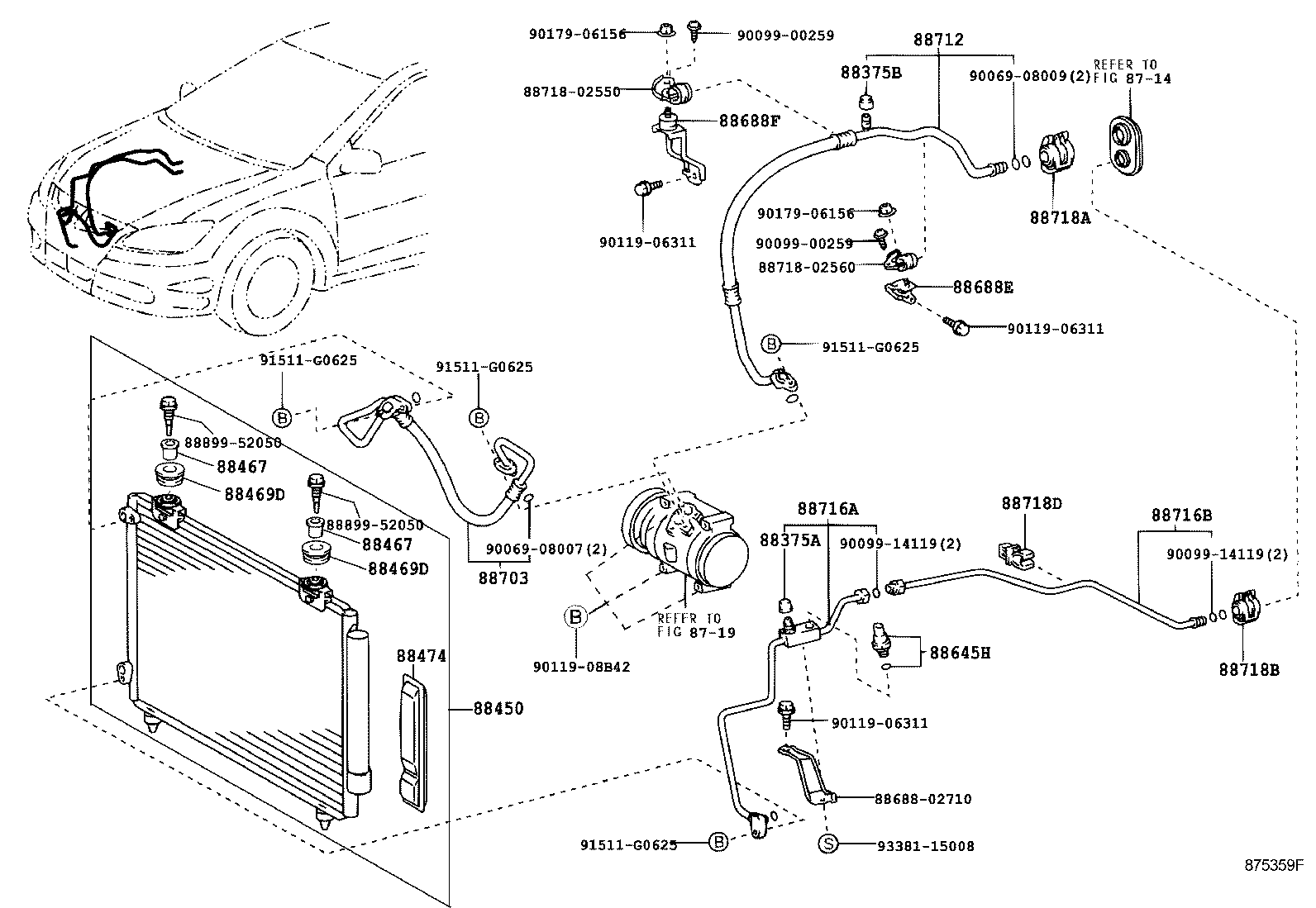 88703-02110 HOSE SUB-ASSY, DISCHARGE product image