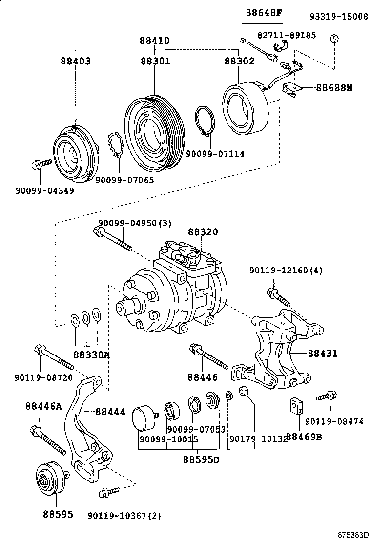 88320-35660 COMPRESSOR ASSY, COOLER product image