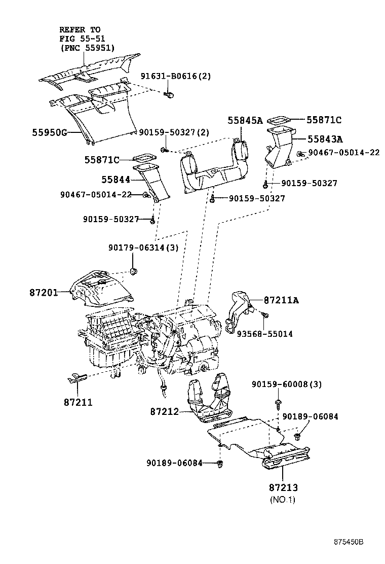 55871-58010 SEAL, AIR DUCT product image