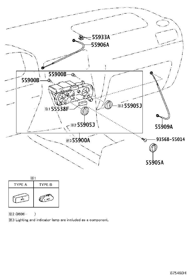 55900-02150 CONTROL ASSY, AIR CONDITIONER product image
