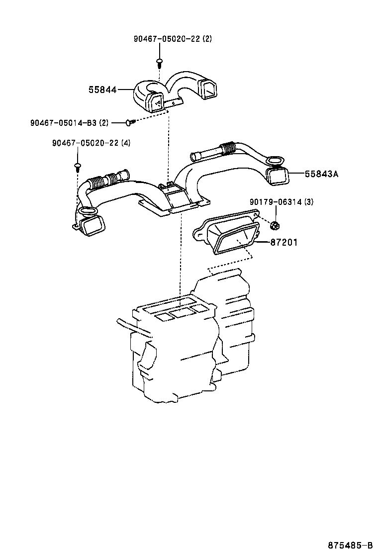 55905-02220 KNOB SUB-ASSY, CONTROL product image