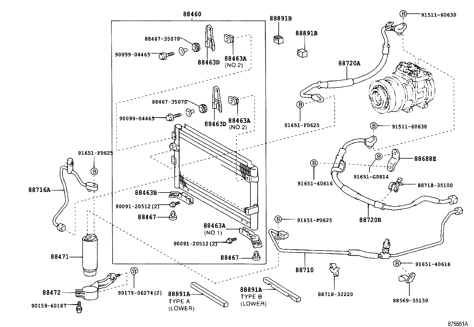 88460-35290 CONDENSER ASSY, COOLER product image