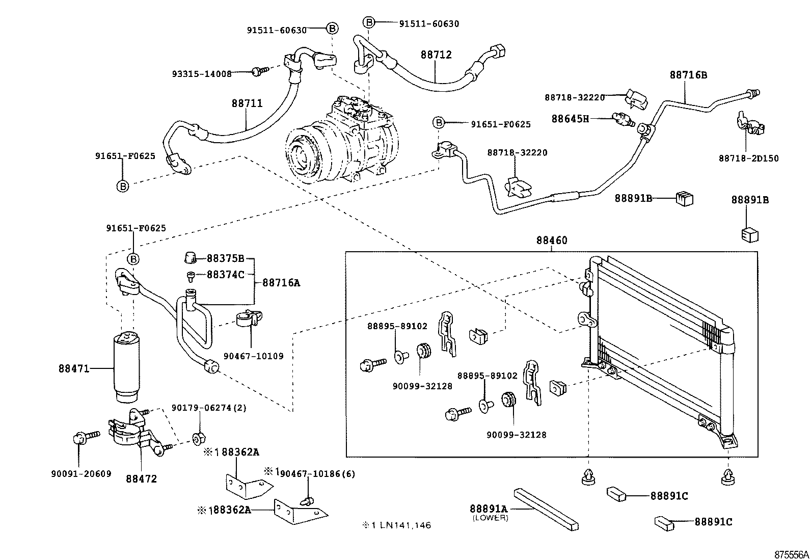 88460-35290 CONDENSER ASSY, COOLER product image