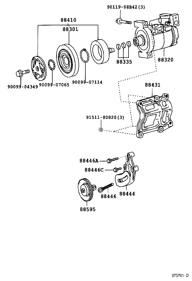88320-27260 COMPRESSOR ASSY, COOLER product image
