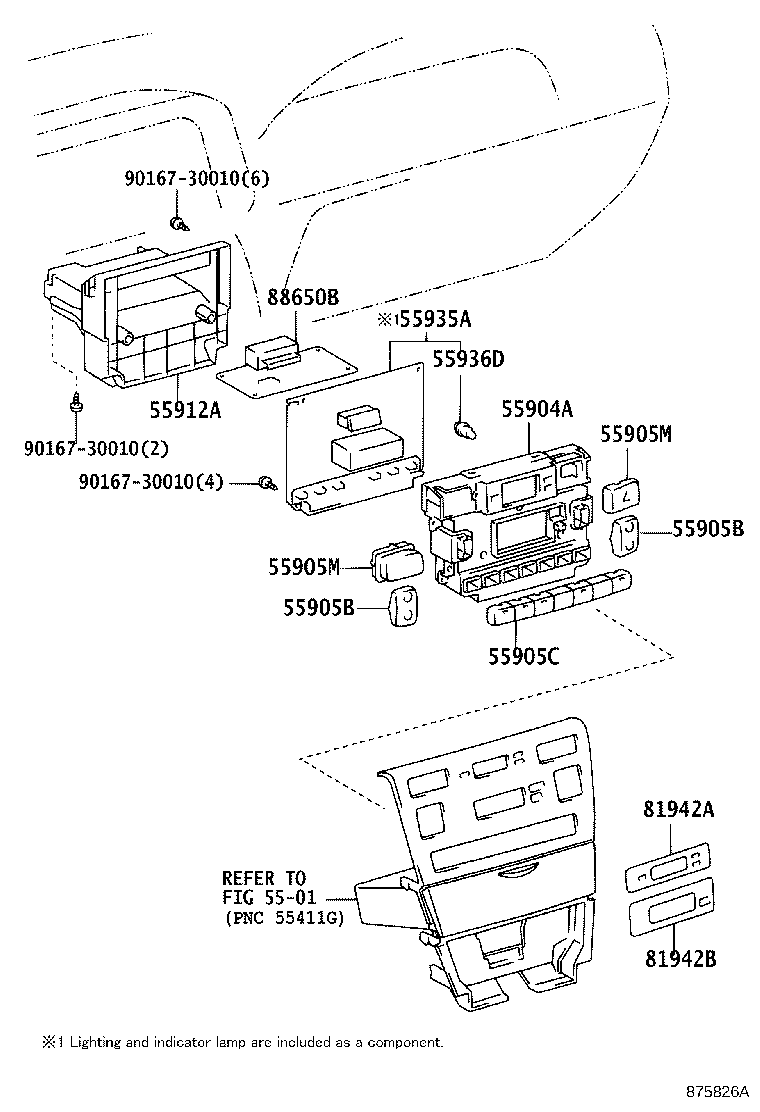 55905-02160 KNOB, HEATER CONTROL product image
