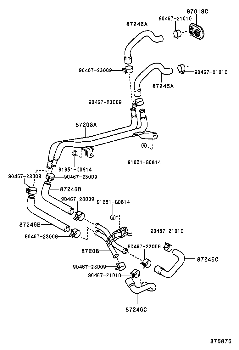 87245-3D050 HOSE, HEATER WATER, INLET A product image