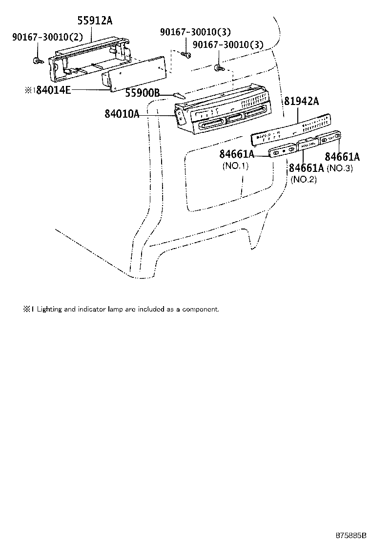 90010-05147 BULB, AIR CONDITIONER CONTROL product image