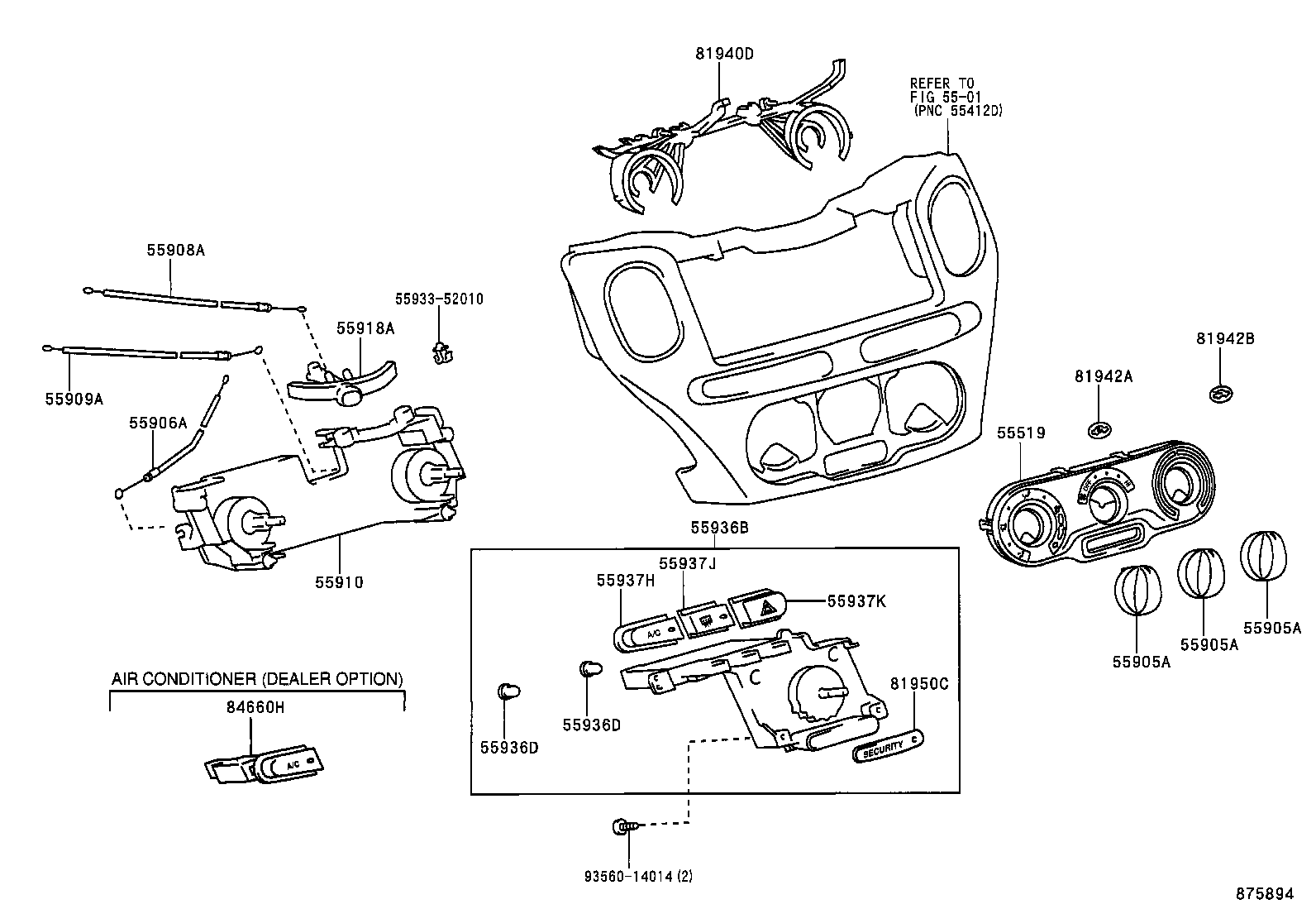 55845-52041 DUCT, HEATER TO REGISTER, NO.3 product image