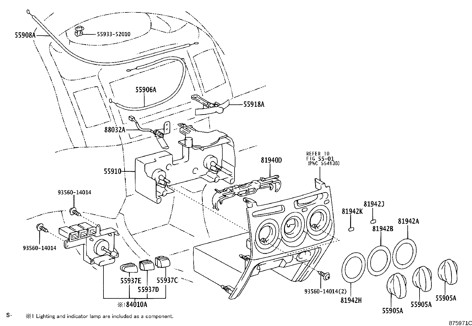 55843-0D030 DUCT, HEATER TO REGISTER, NO.1 product image