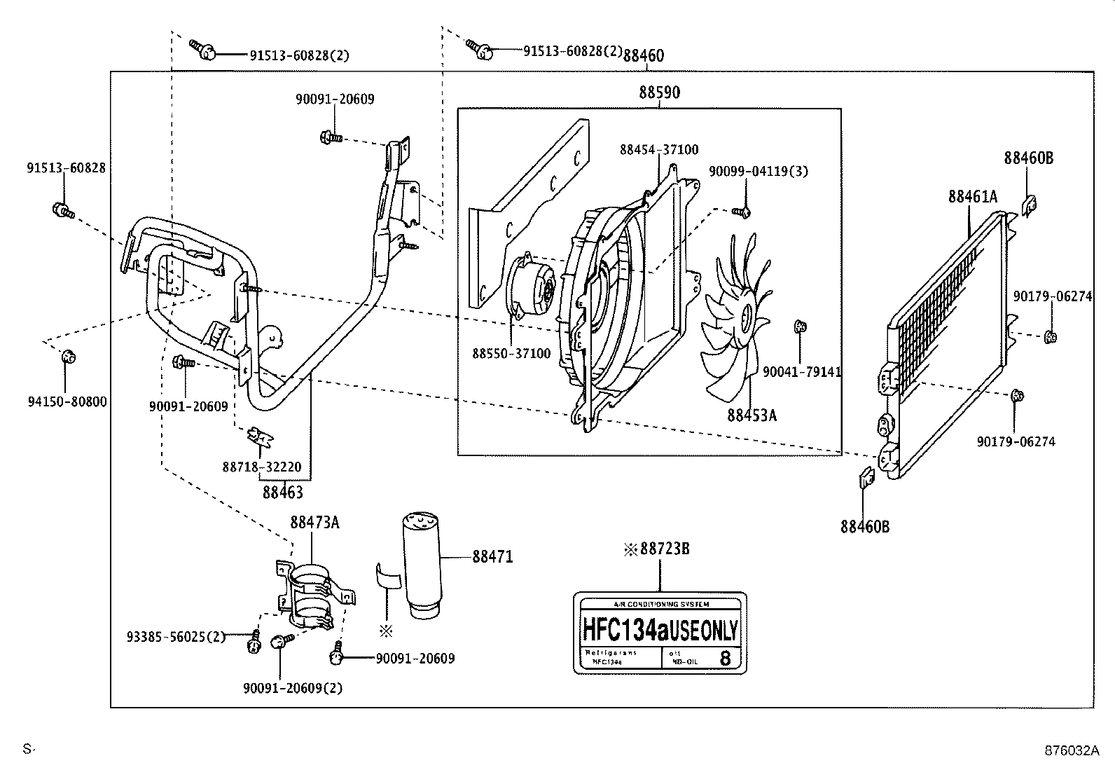 88460-37640 CONDENSER ASSY, COOLER product image