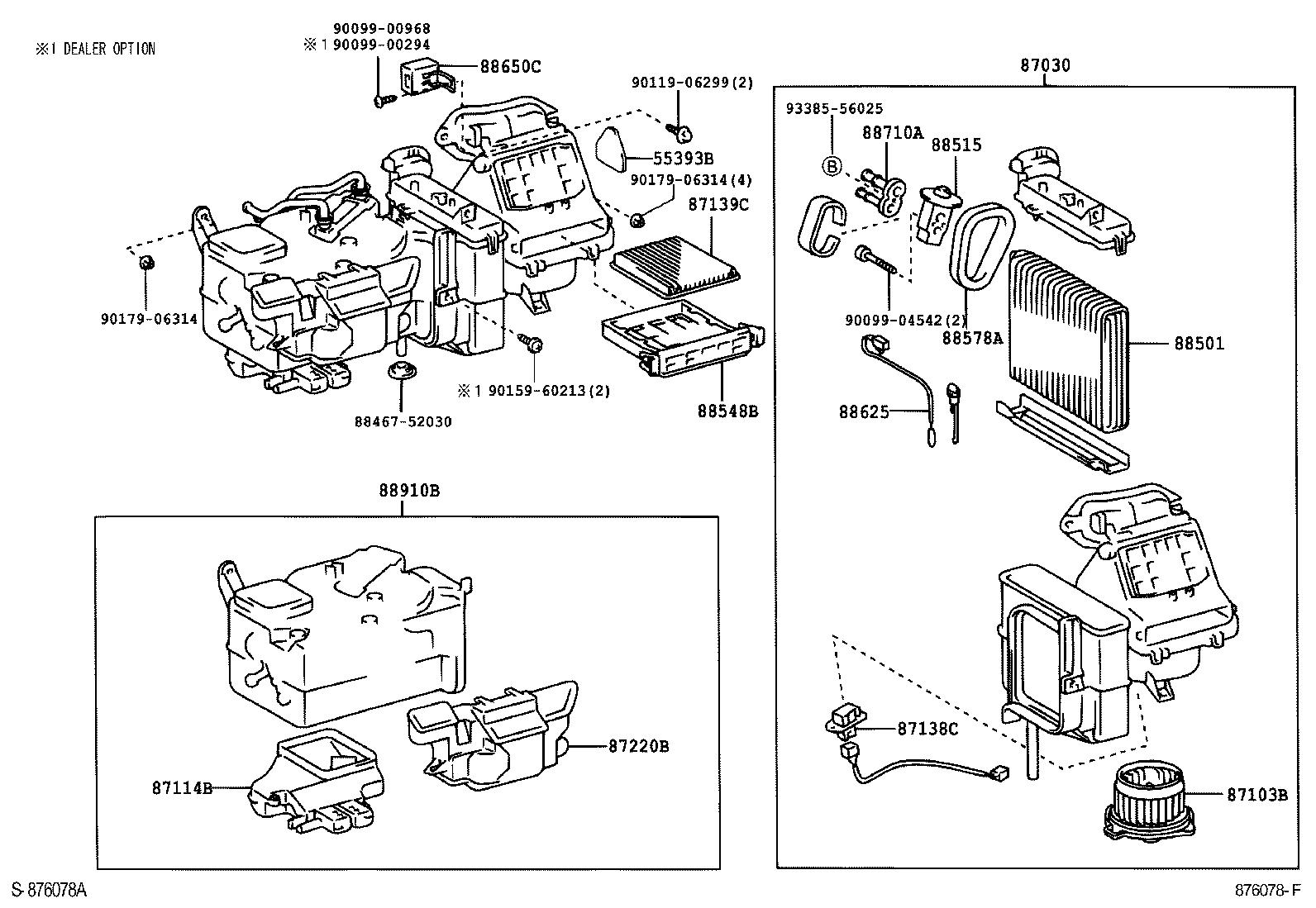 87103-52040 MOTOR SUB-ASSY, BLOWER W/FAN product image