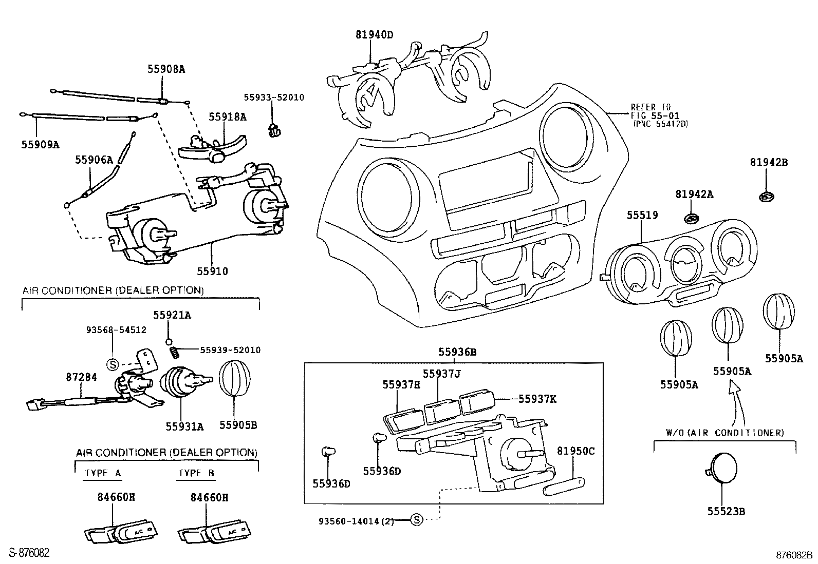 55910-52040 CONTROL ASSY, HEATER OR BOOST VENTILATOR product image