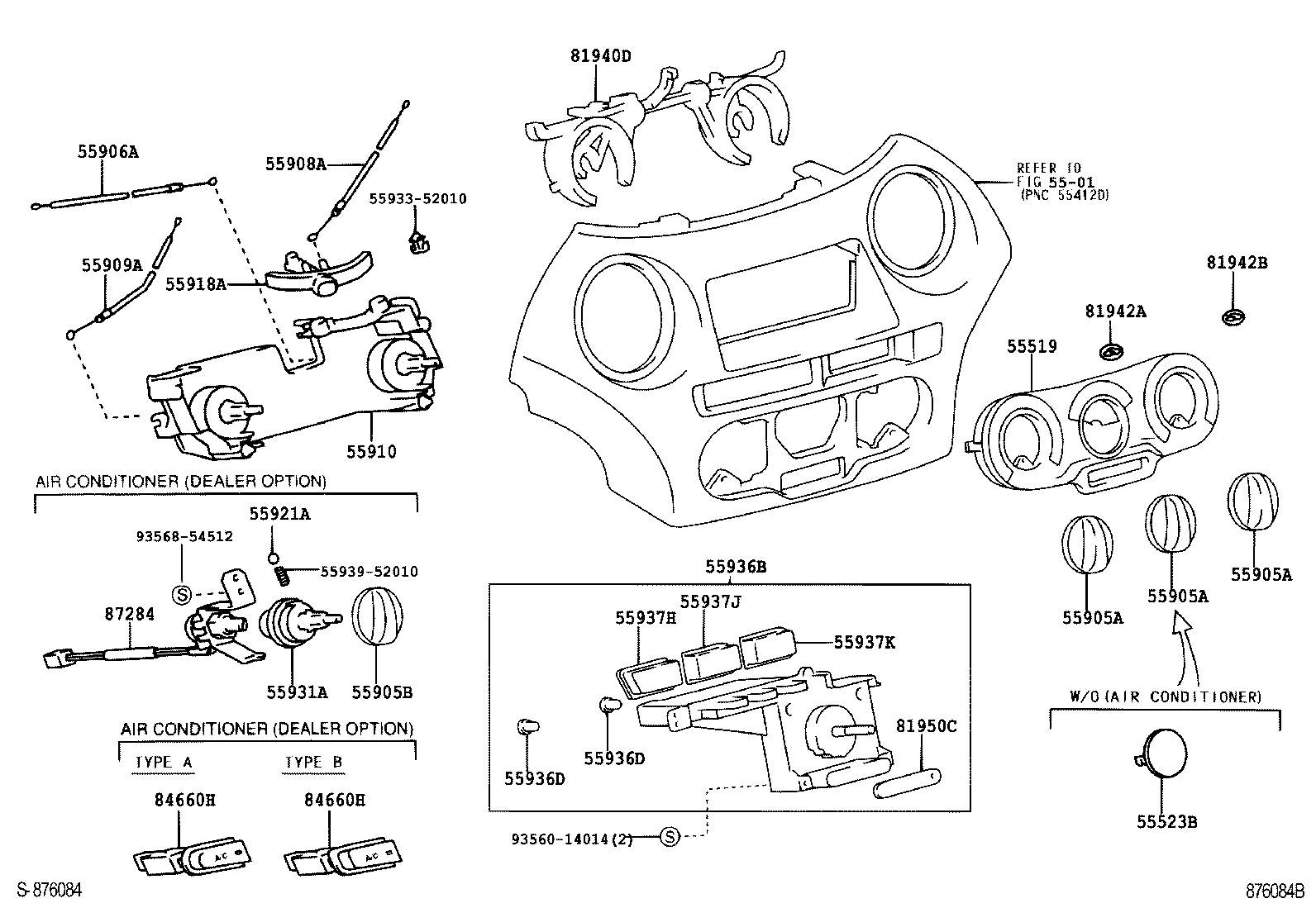 55910-52040 CONTROL ASSY, HEATER OR BOOST VENTILATOR product image