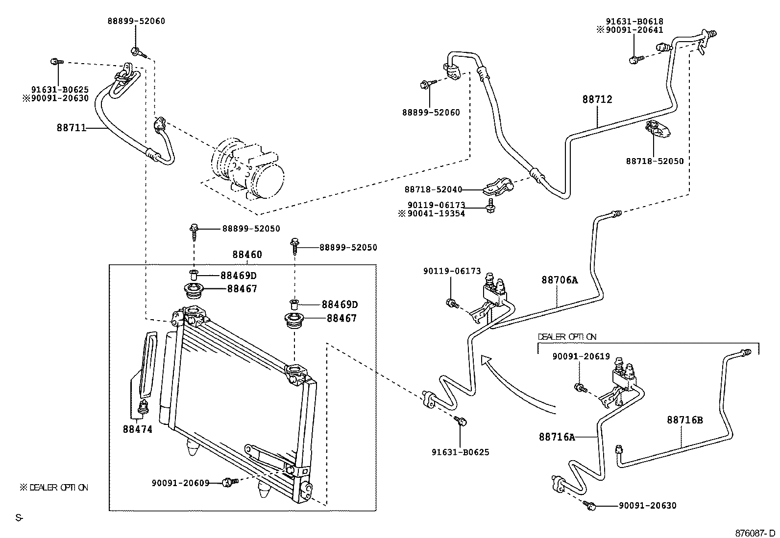 88450-52161 CONDENSER ASSY, COOLER product image