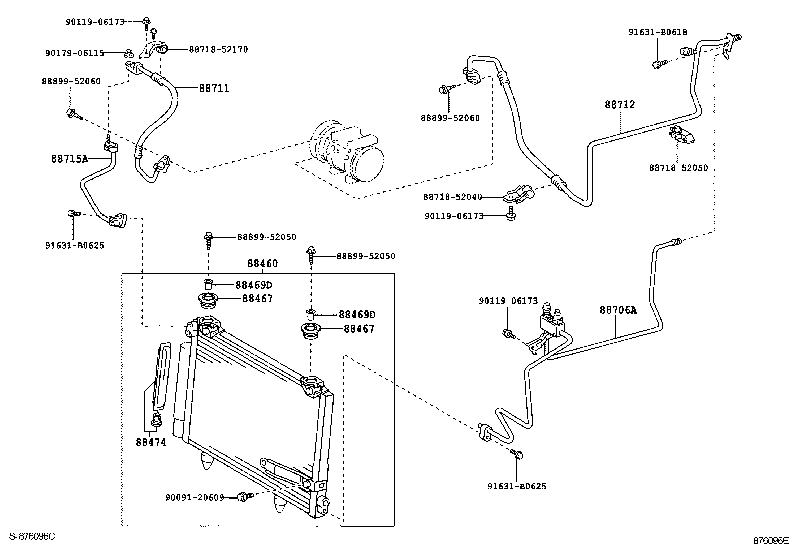 88450-52161 CONDENSER ASSY, COOLER product image