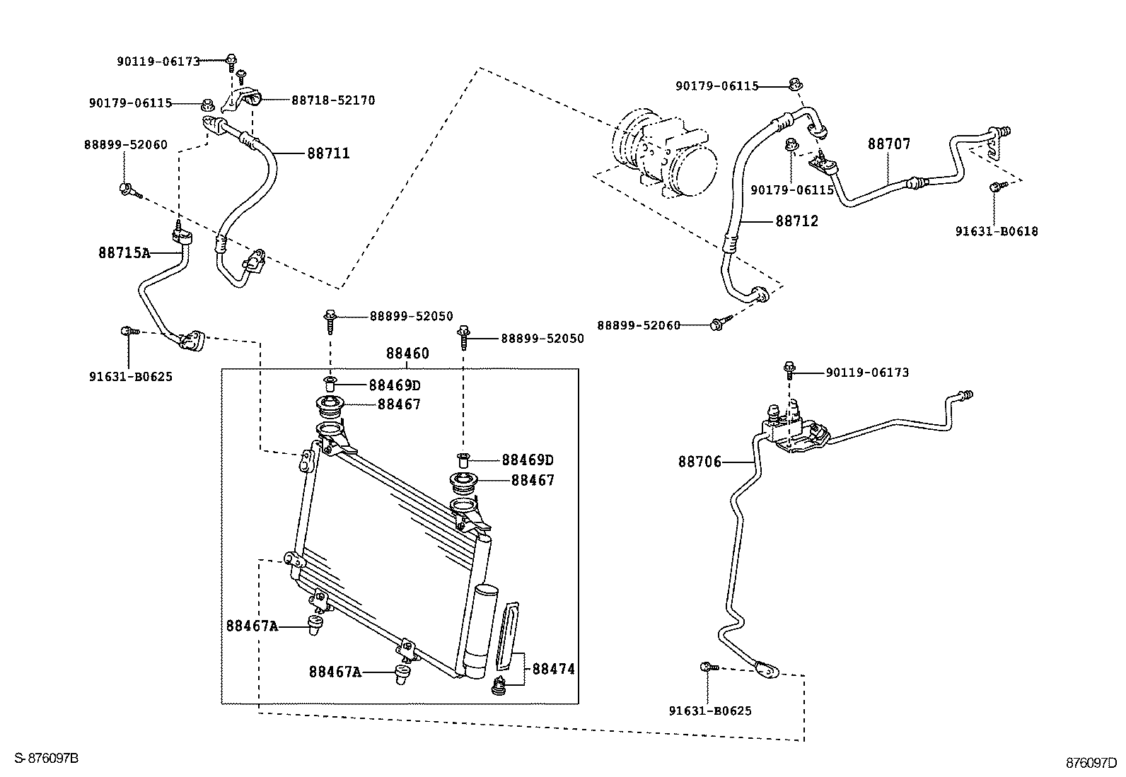 88450-52161 CONDENSER ASSY, COOLER product image