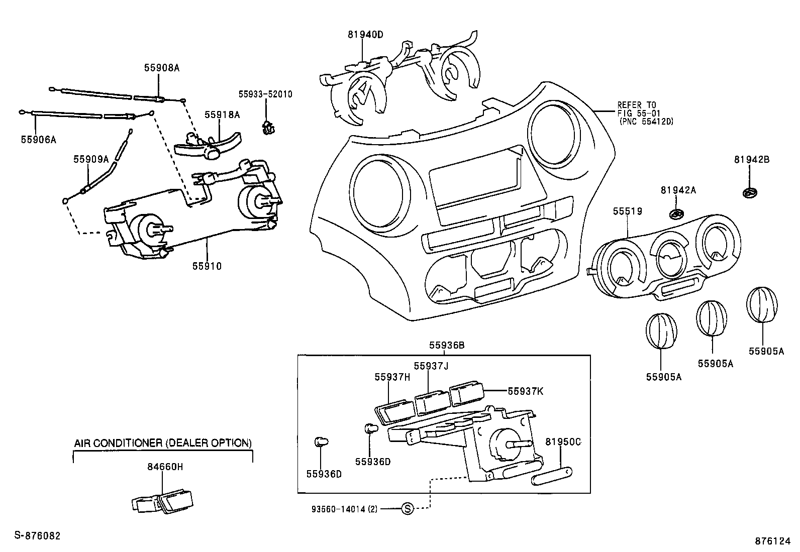 55843-52010 DUCT, HEATER TO REGISTER, NO.1 product image