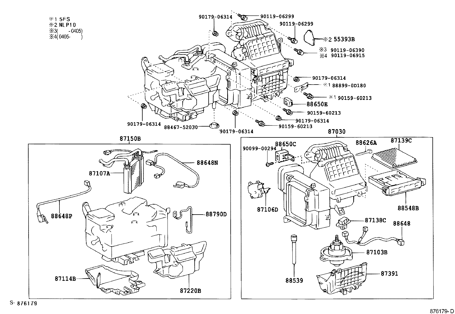 87103-0D030 MOTOR SUB-ASSY, BLOWER W/FAN product image