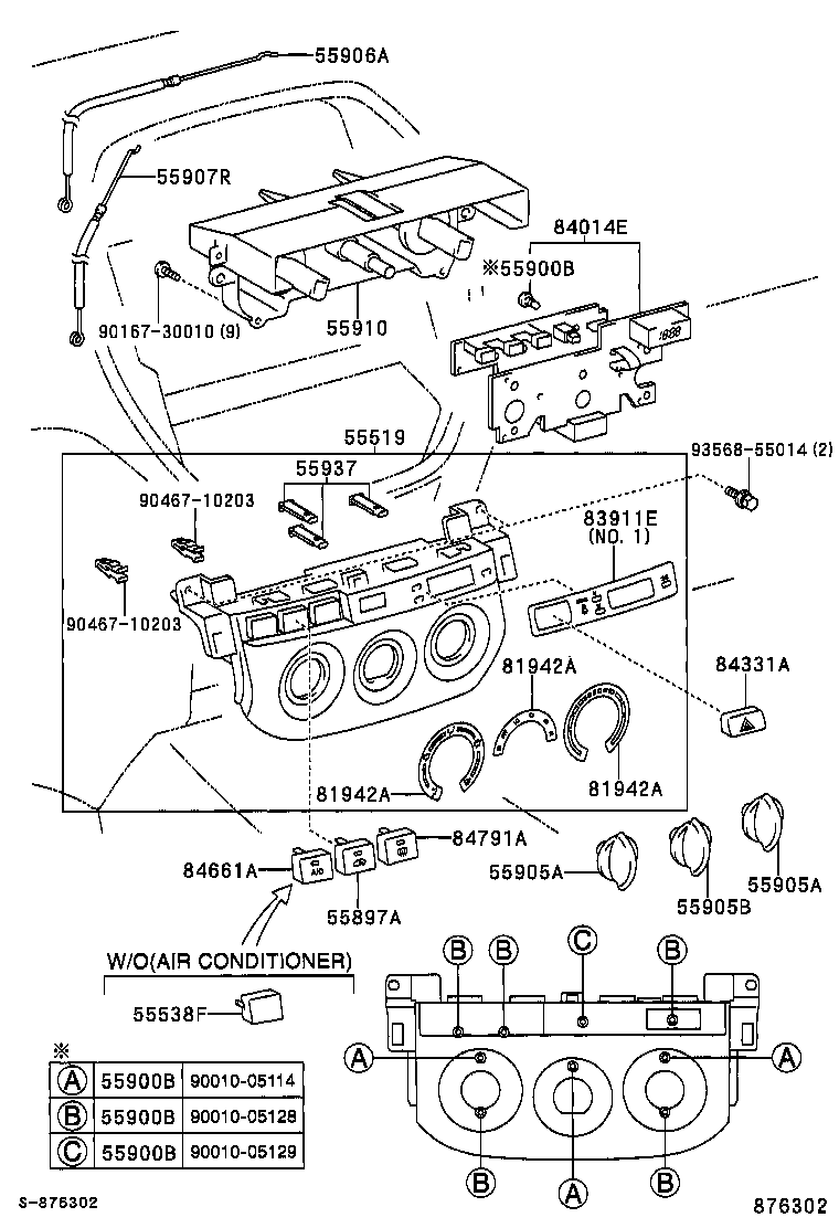 55870-42010 DUCT ASSY, HEATER TO REGISTER product image