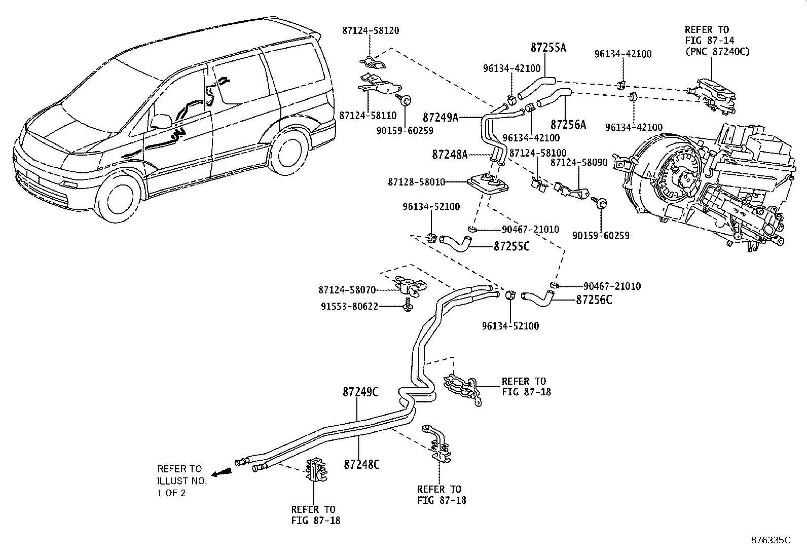 87248-58080 PIPE, HEATER WATER OUTLET, B product image