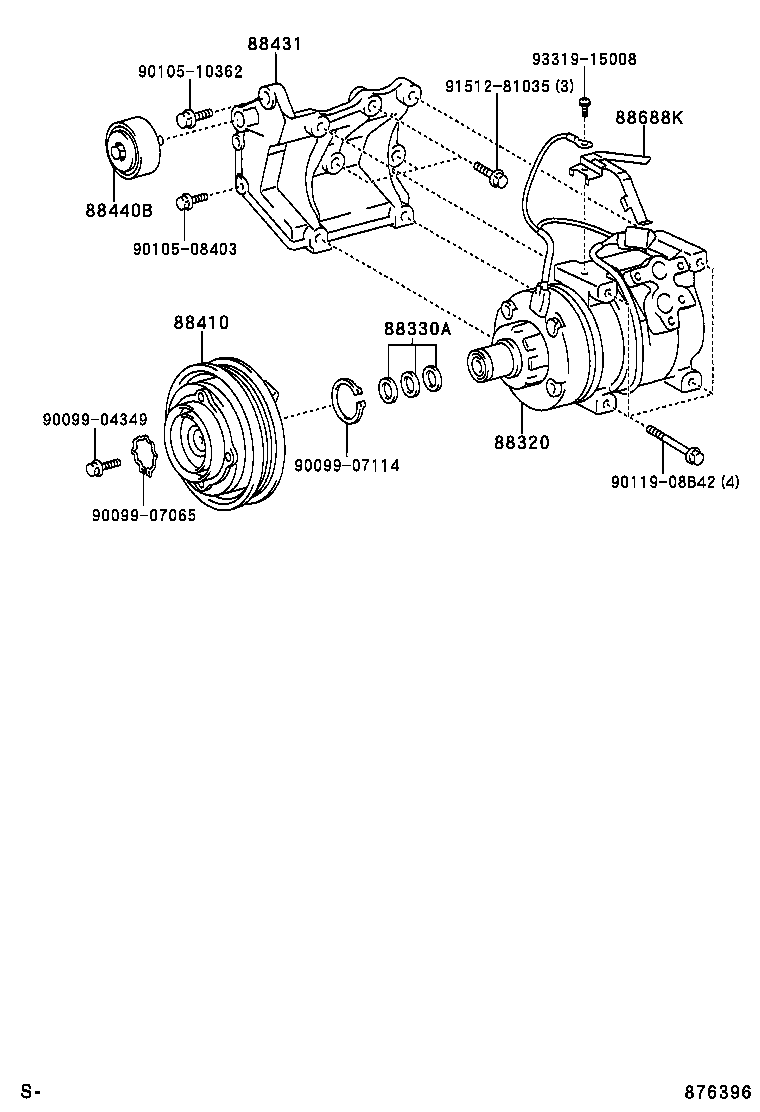88320-25140 COMPRESSOR ASSY, COOLER product image