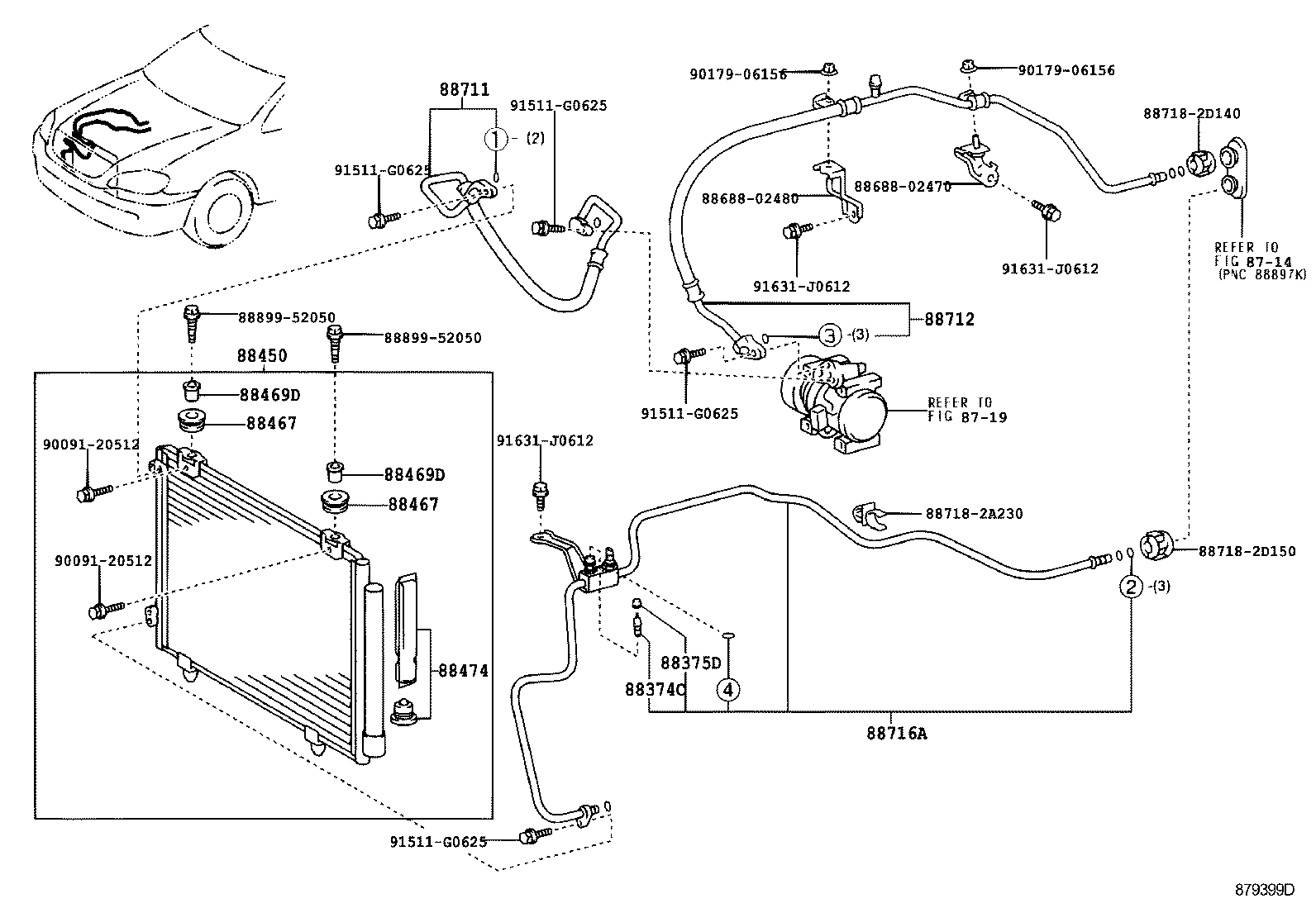 88461-02010 CONDENSER ASSY, COOLER product image