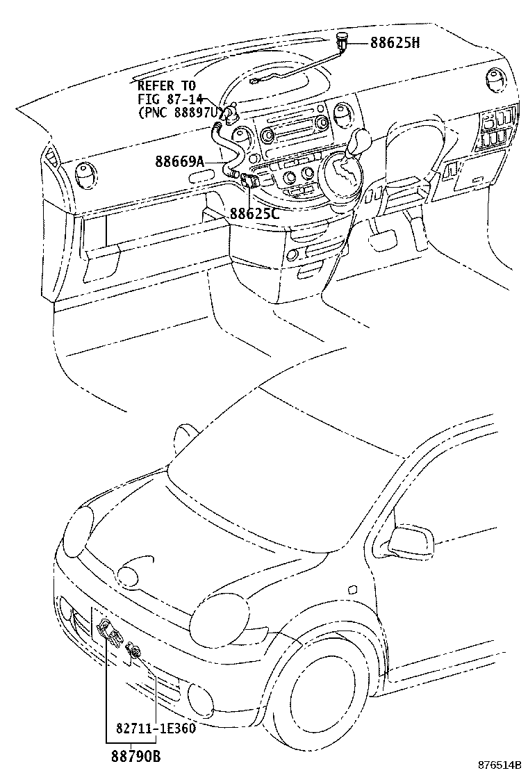 55846-52010 DUCT, HEATER TO REGISTER, NO.4 product image