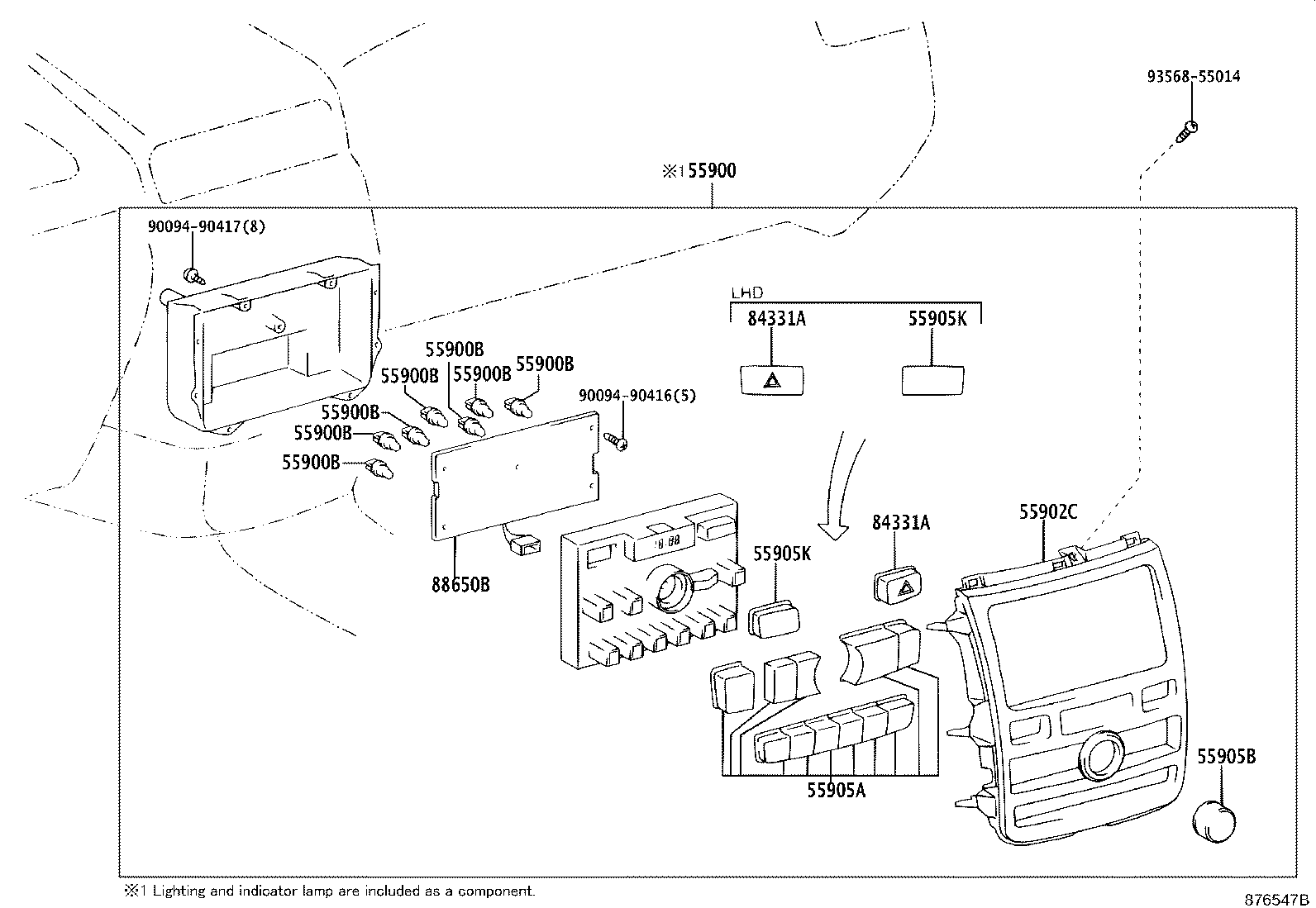 89437-44020 COVER, SENSOR product image