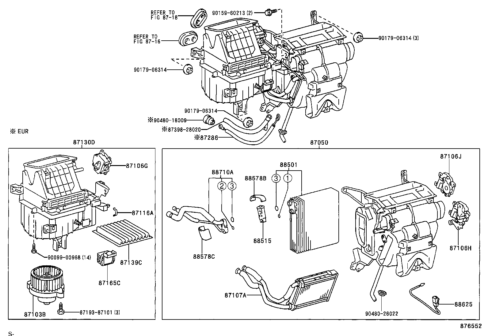 87103-44040 MOTOR SUB-ASSY, BLOWER W/FAN product image