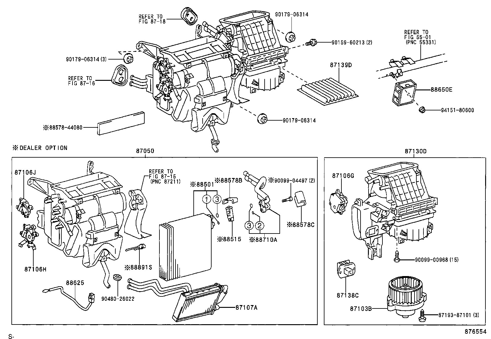 87103-44040 MOTOR SUB-ASSY, BLOWER W/FAN product image