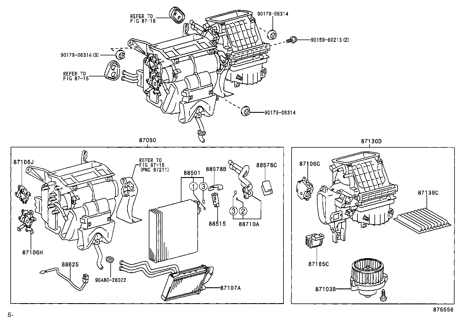 87103-44040 MOTOR SUB-ASSY, BLOWER W/FAN product image