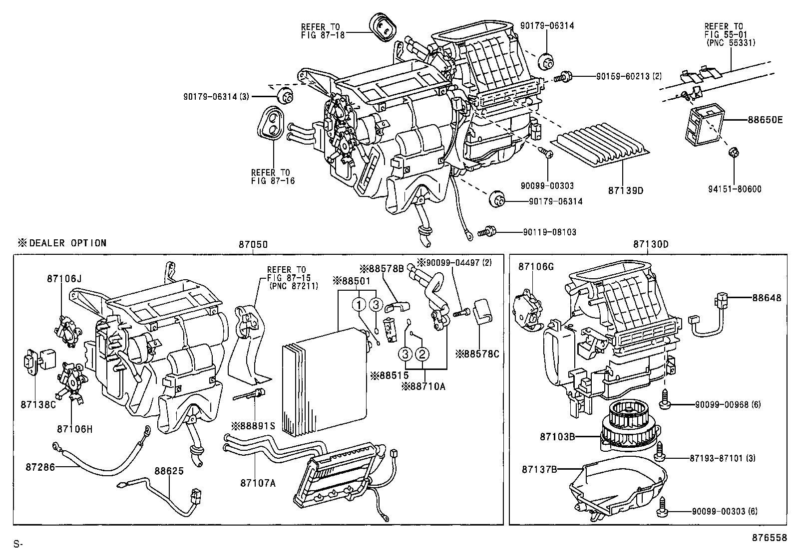 87103-44040 MOTOR SUB-ASSY, BLOWER W/FAN product image