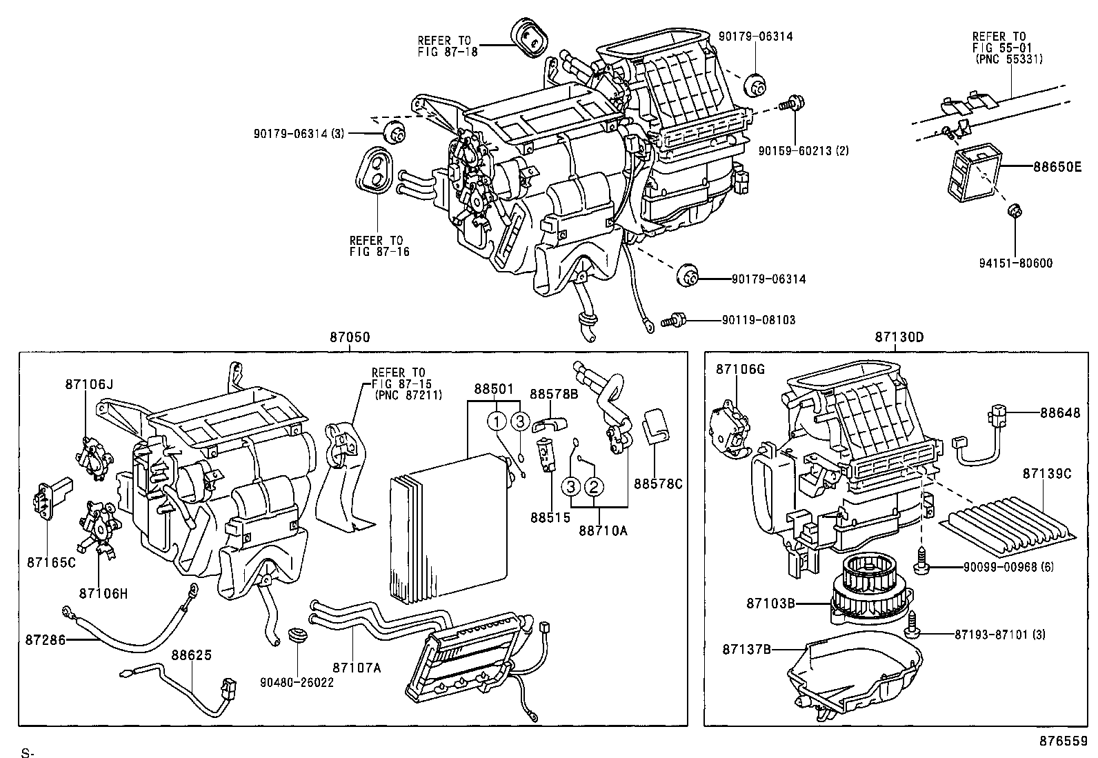 87103-44040 MOTOR SUB-ASSY, BLOWER W/FAN product image