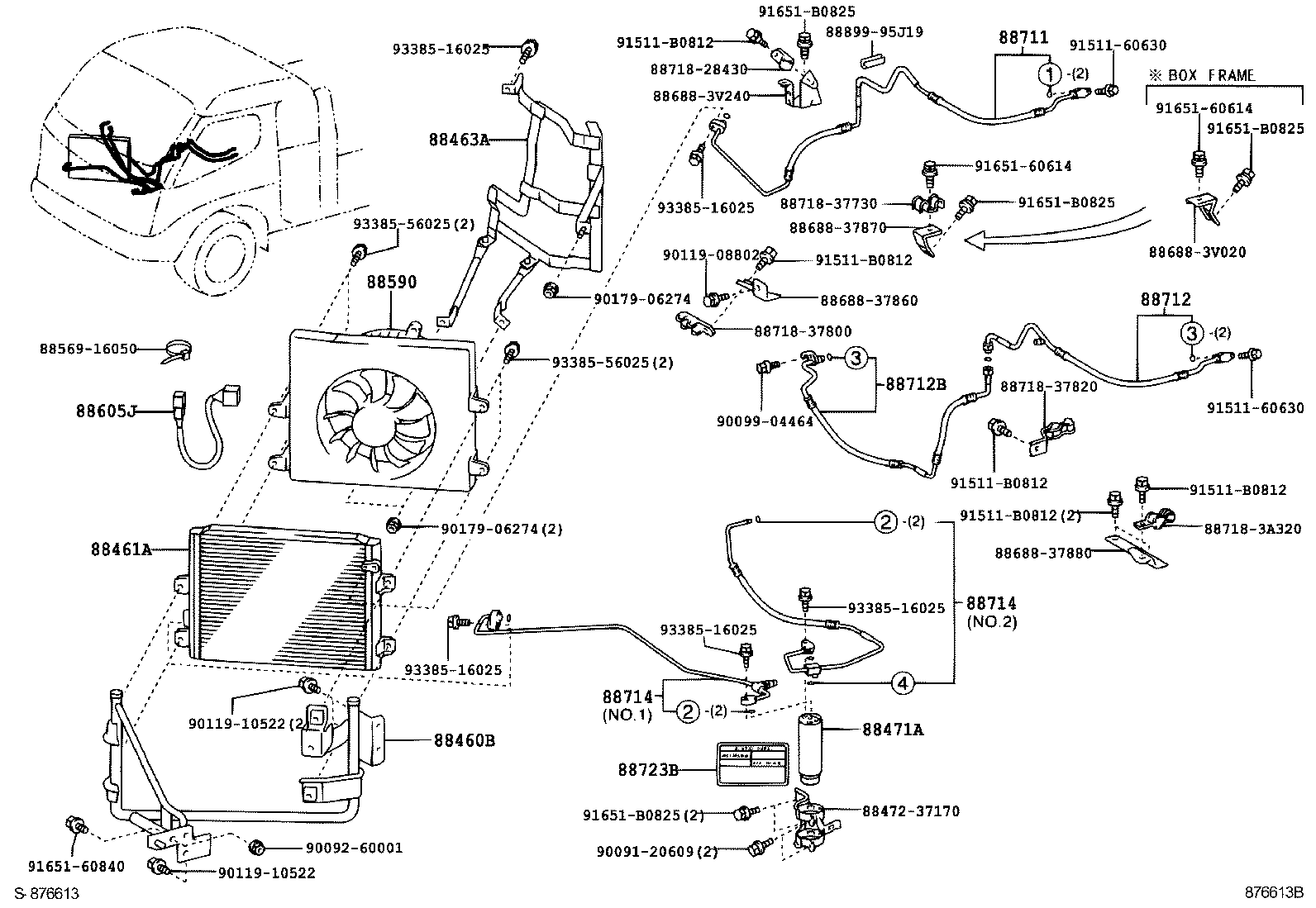 88460-37640 CONDENSER ASSY, COOLER product image