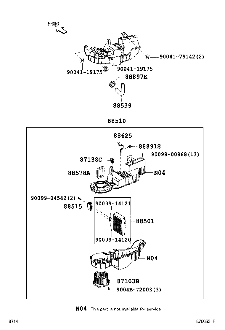 87103-97209 MOTOR SUB-ASSY, BLOWER W/FAN product image