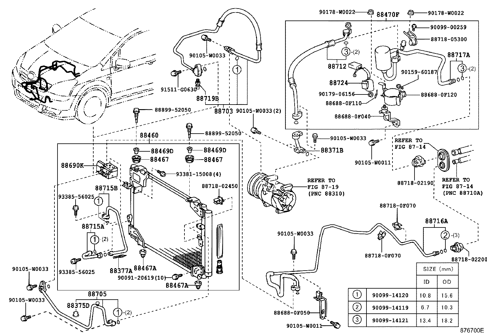 88450-0F150 CONDENSER ASSY, W/RECEIVER product image