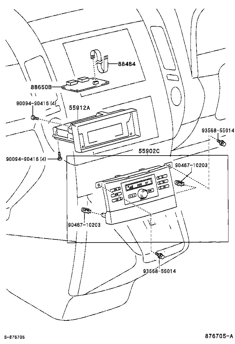 55843-0F030 DUCT, HEATER TO REGISTER, NO.1 product image
