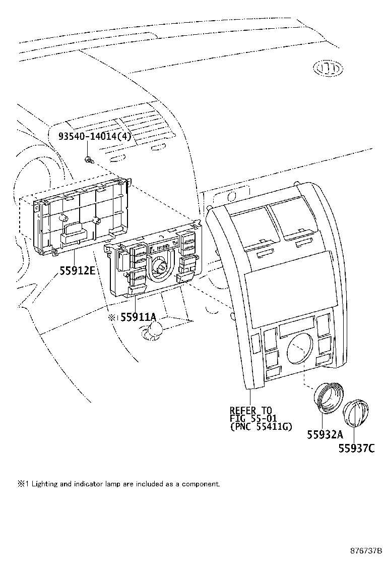 55844-21020 DUCT, HEATER TO REGISTER, NO.2 product image