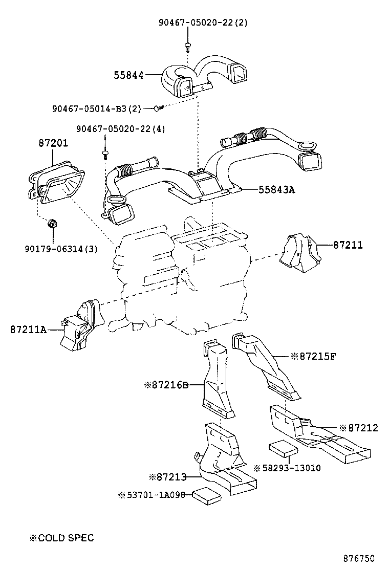 89437-12070 COVER, SENSOR product image